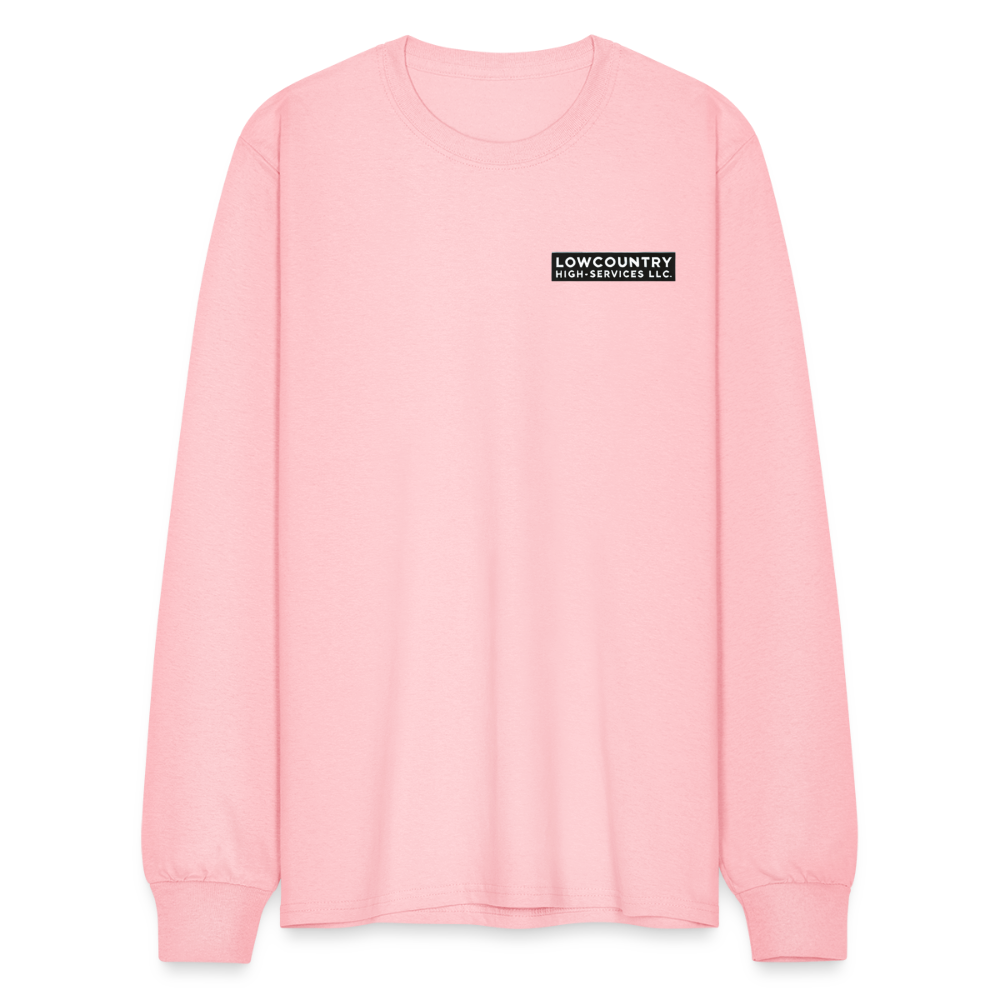 Men's Long Sleeve T-Shirt - Lowcountry High-Services LLC - pink