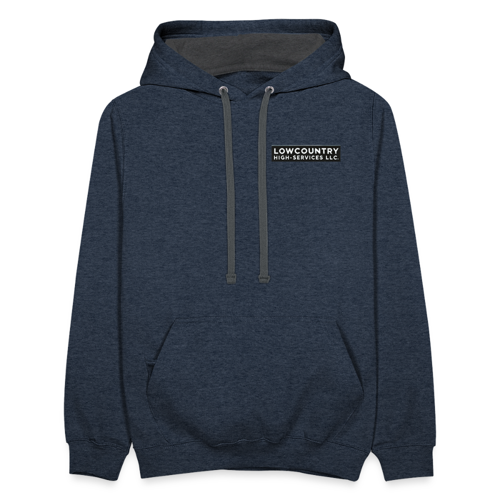 Lowcountry High-Services LLC - Hoodie - indigo heather/asphalt