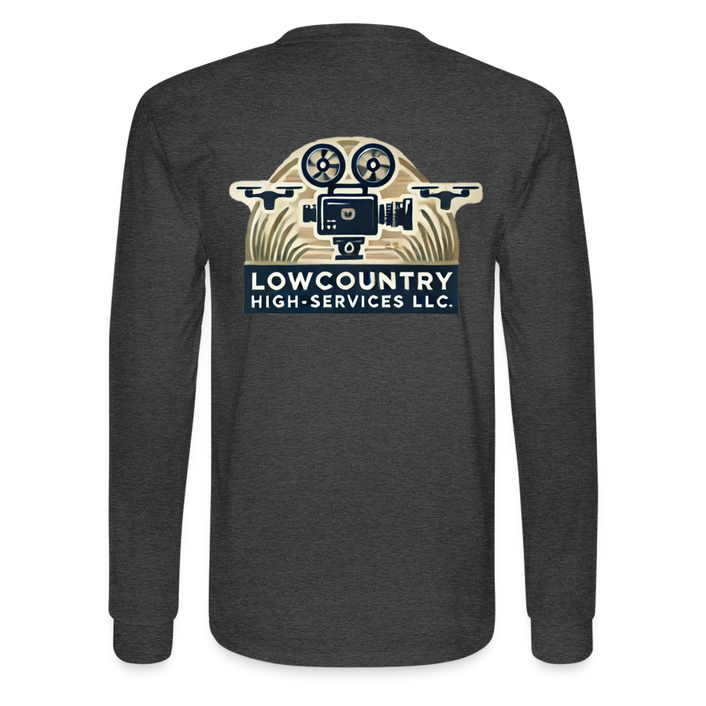 Men's Long Sleeve T-Shirt #2 - Lowcountry High-Services LLC - heather black