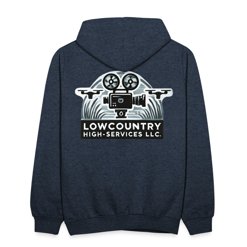 Lowcountry High-Services LLC - Hoodie - indigo heather/asphalt