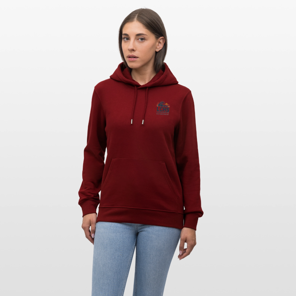 LCHS Organic Hoodie - burgundy
