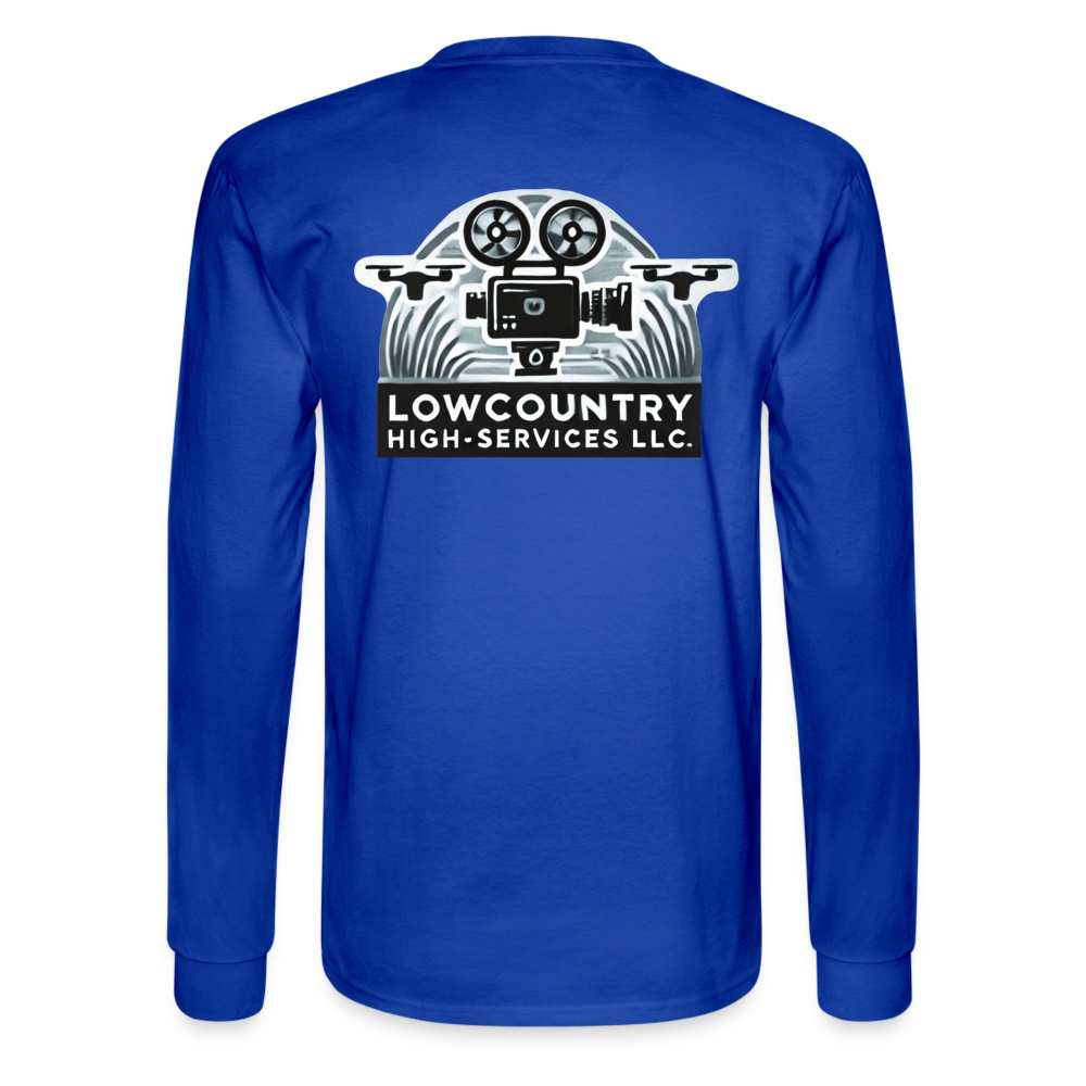 Men's Long Sleeve T-Shirt - Lowcountry High-Services LLC - royal blue