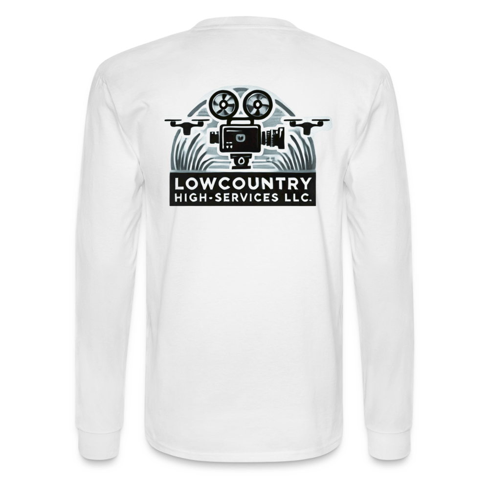 Men's Long Sleeve T-Shirt - Lowcountry High-Services LLC - white