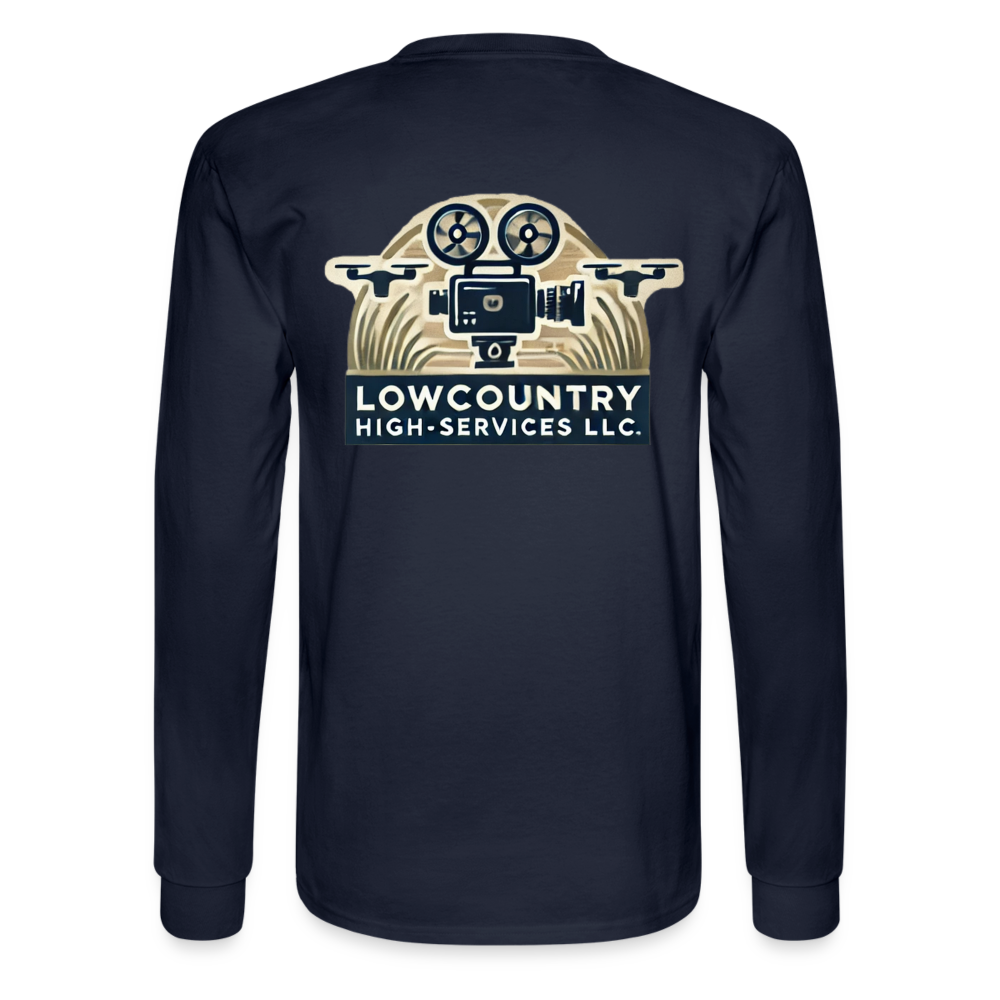Men's Long Sleeve T-Shirt #2 - Lowcountry High-Services LLC - navy
