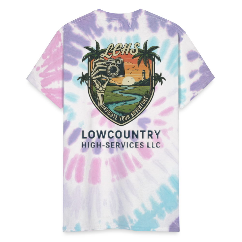 Unisex Tie Dye T-Shirt - Pastel Spiral