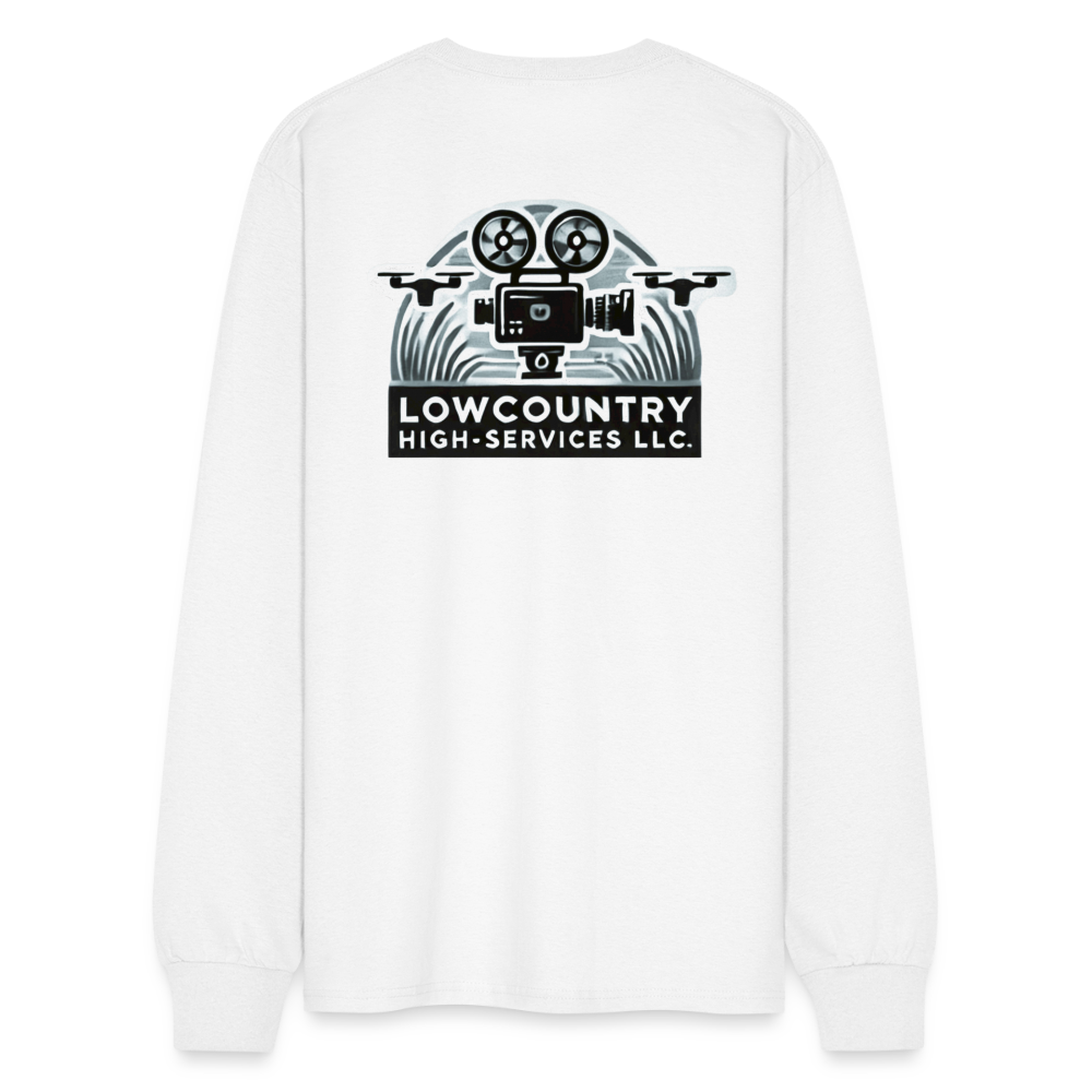 Men's Long Sleeve T-Shirt - Lowcountry High-Services LLC - white