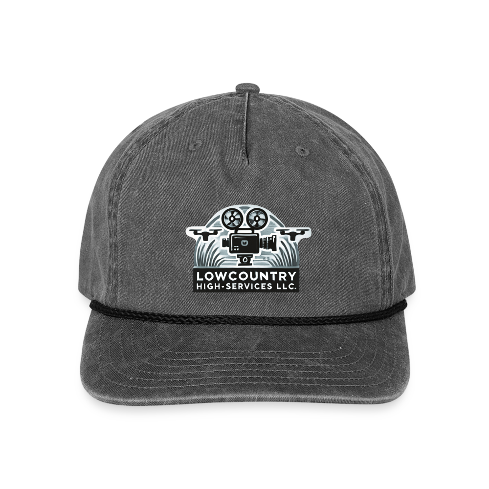 LCHS' #1 - Vintage Washed Rope Cap - washed black