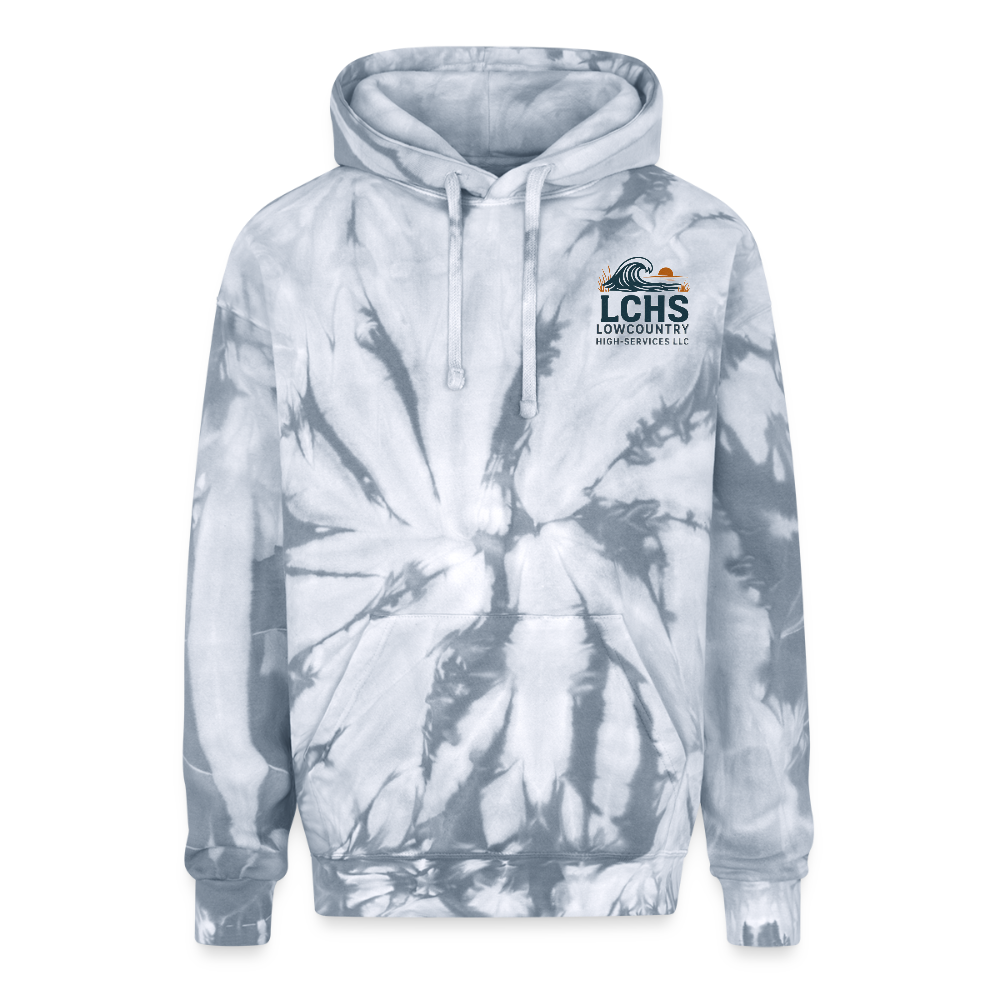 LCHS Tie Dye Hoodie #2 - spider silver