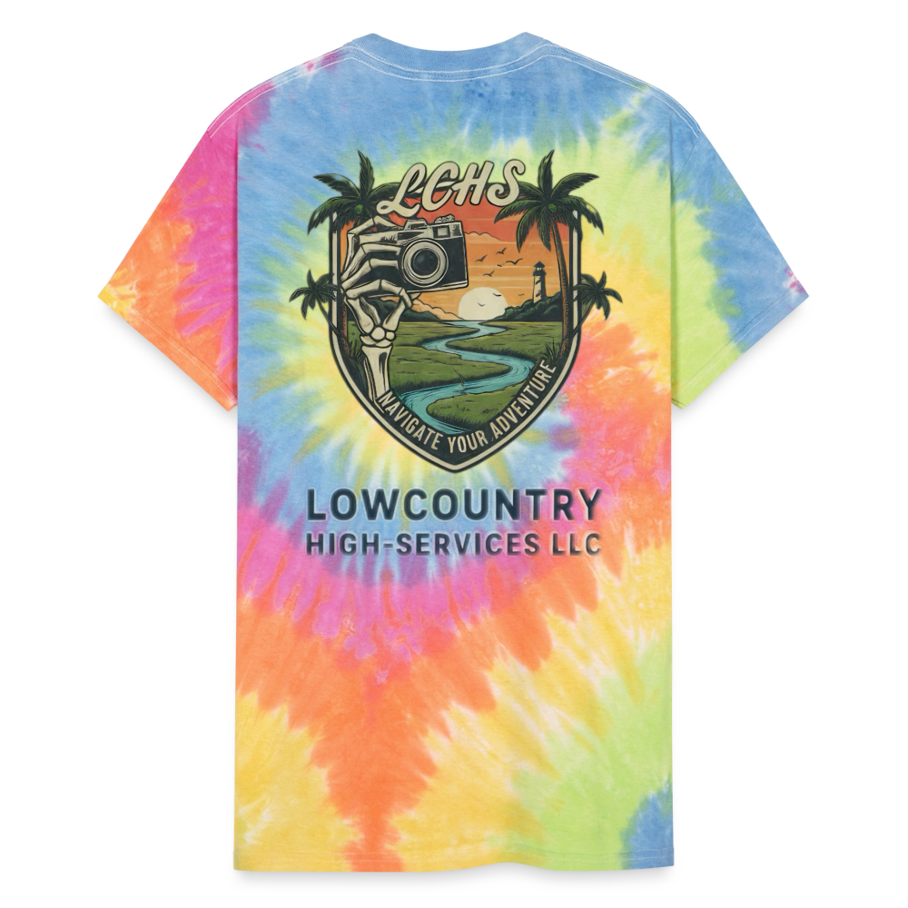 Unisex Tie Dye T-Shirt - rainbow
