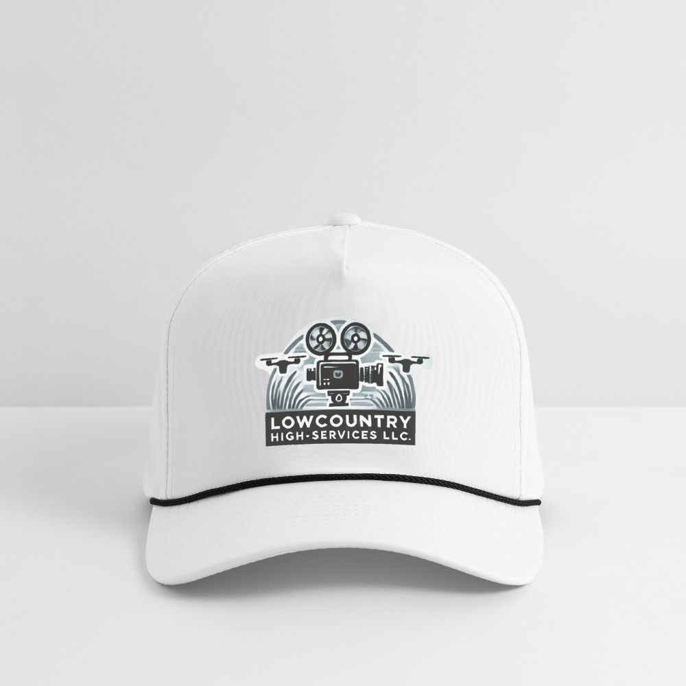 Lowcountry High-Services LLC - Rope Cap - white/black