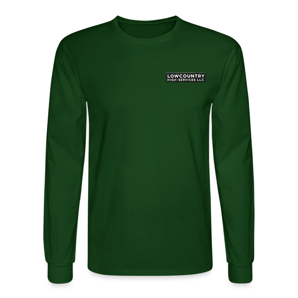 Men's Long Sleeve T-Shirt #2 - Lowcountry High-Services LLC - forest green