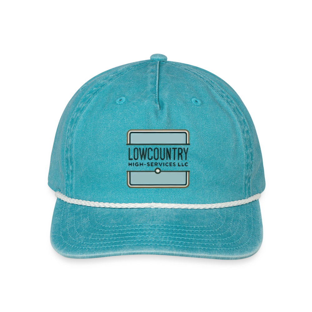 LCHS' - Vintage Washed Rope Cap - faded turquoise