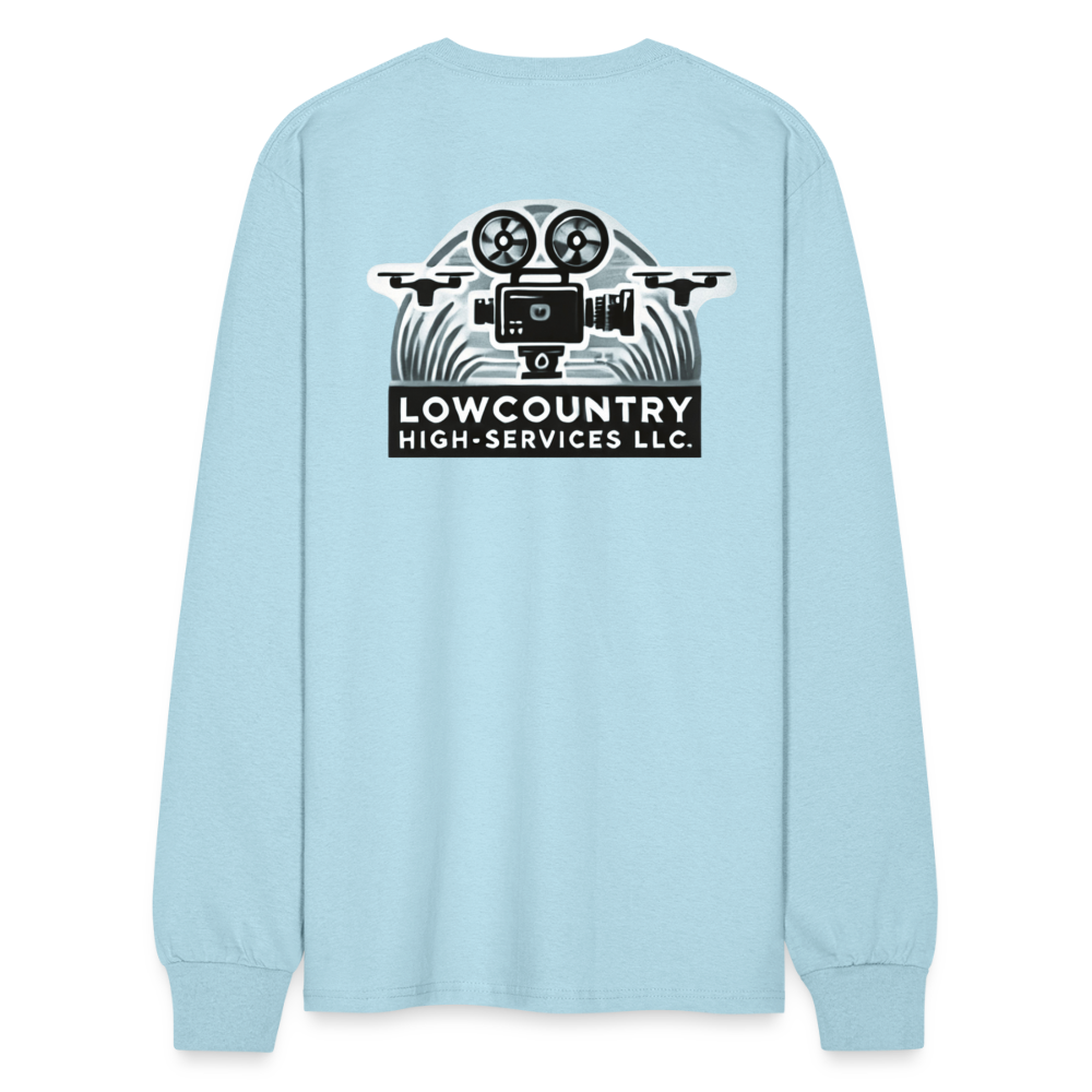 Men's Long Sleeve T-Shirt - Lowcountry High-Services LLC - powder blue