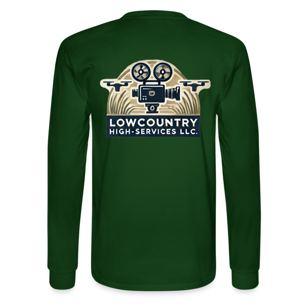 Men's Long Sleeve T-Shirt #2 - Lowcountry High-Services LLC - forest green