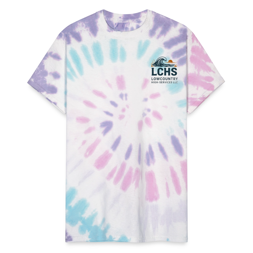 LCHS Unisex Tie Dye T-Shirt - Pastel Spiral