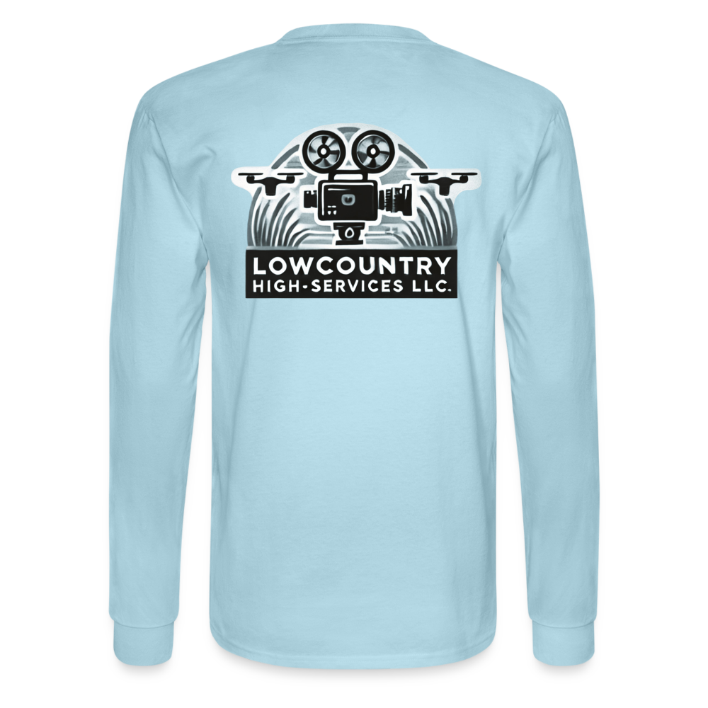 Men's Long Sleeve T-Shirt - Lowcountry High-Services LLC - powder blue