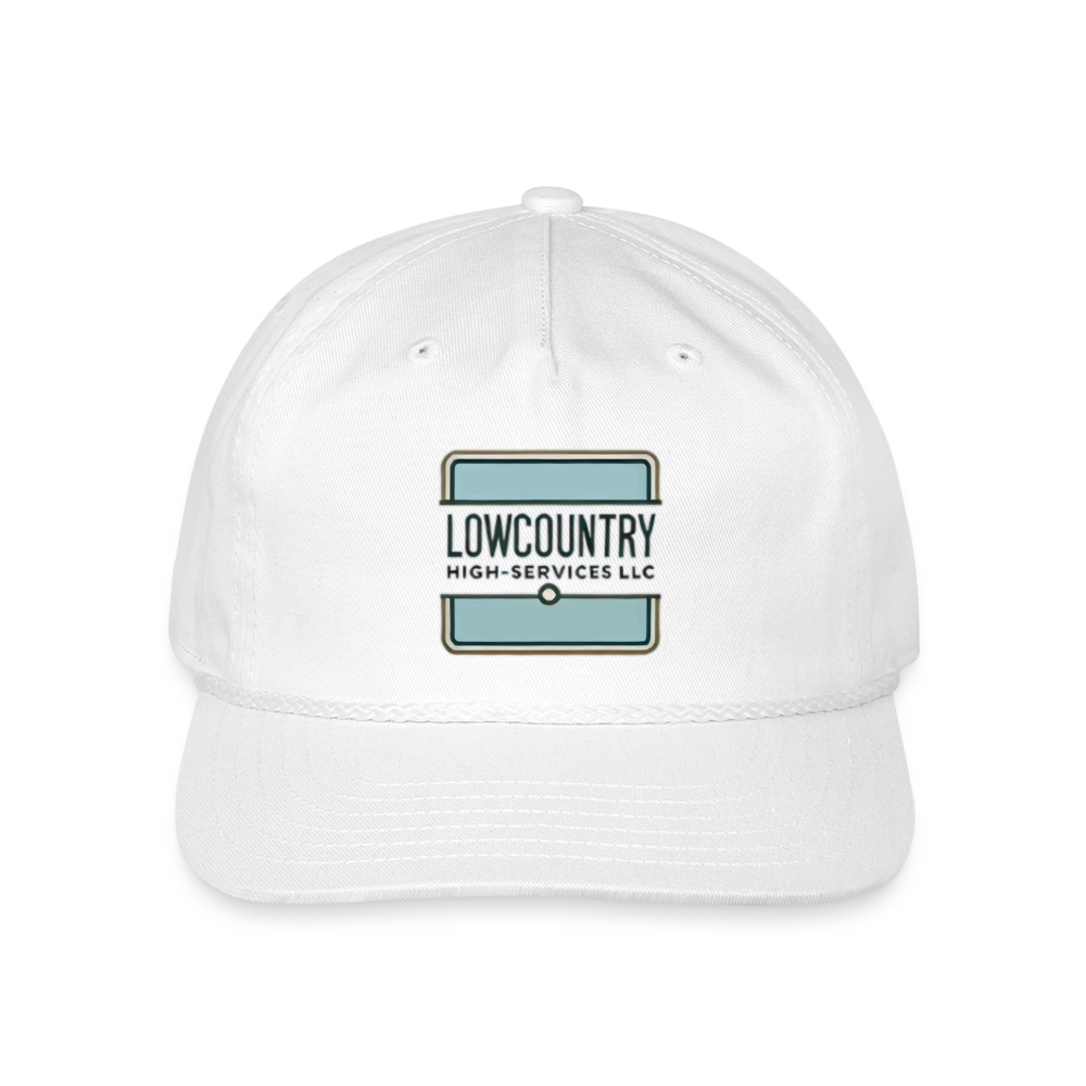 LCHS' - Vintage Washed Rope Cap - white