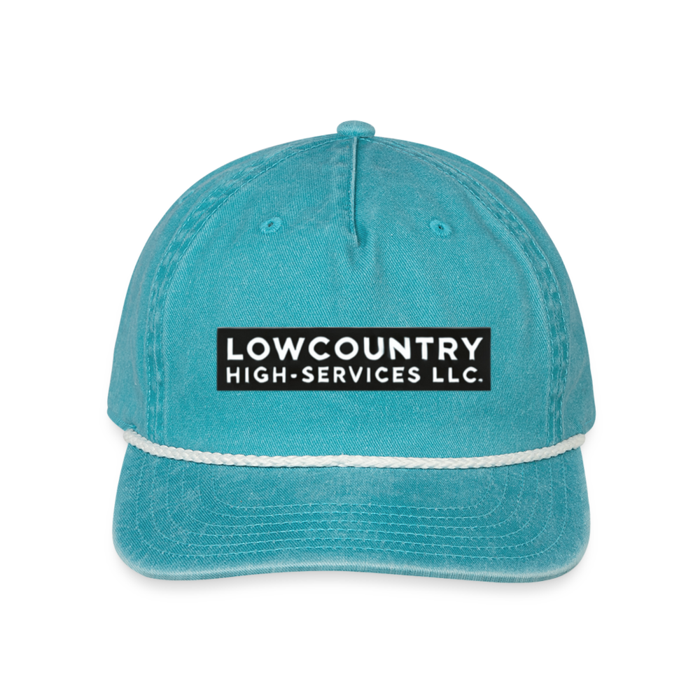 LCHS' #2 - Vintage Washed Rope Cap - faded turquoise