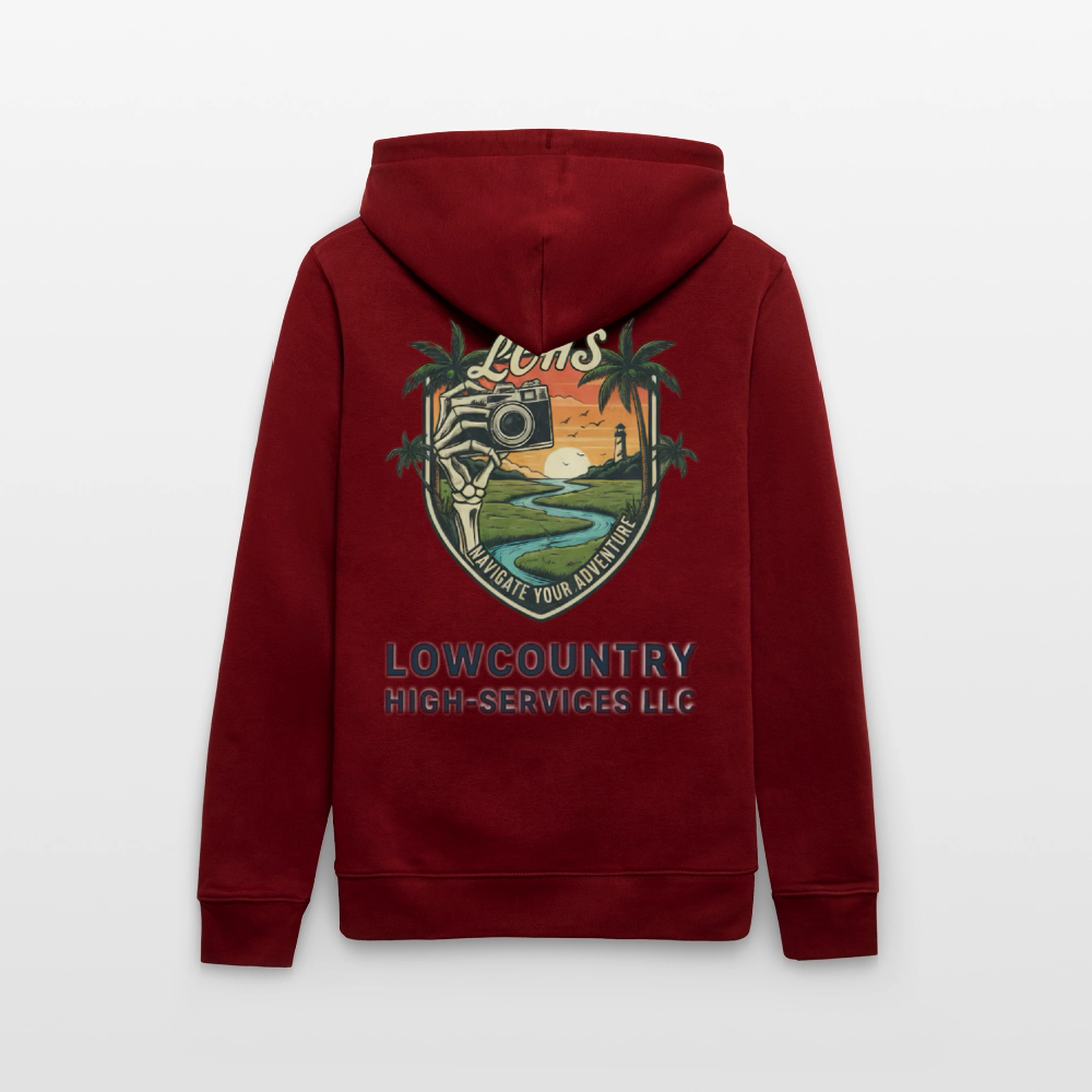 LCHS Organic Hoodie - burgundy
