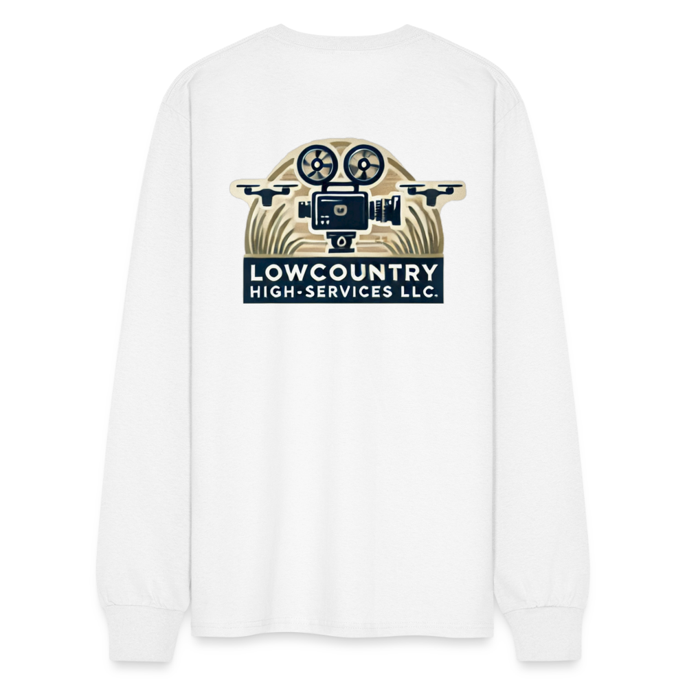 Men's Long Sleeve T-Shirt #2 - Lowcountry High-Services LLC - white