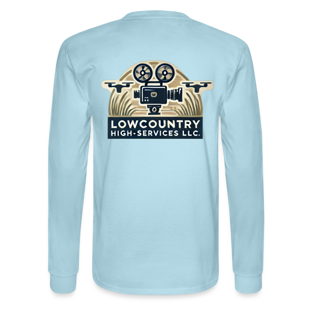 Men's Long Sleeve T-Shirt #2 - Lowcountry High-Services LLC - powder blue