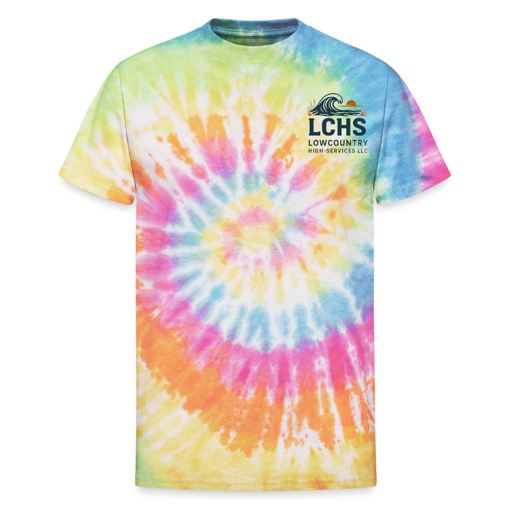 LCHS Unisex Tie Dye T-Shirt - rainbow