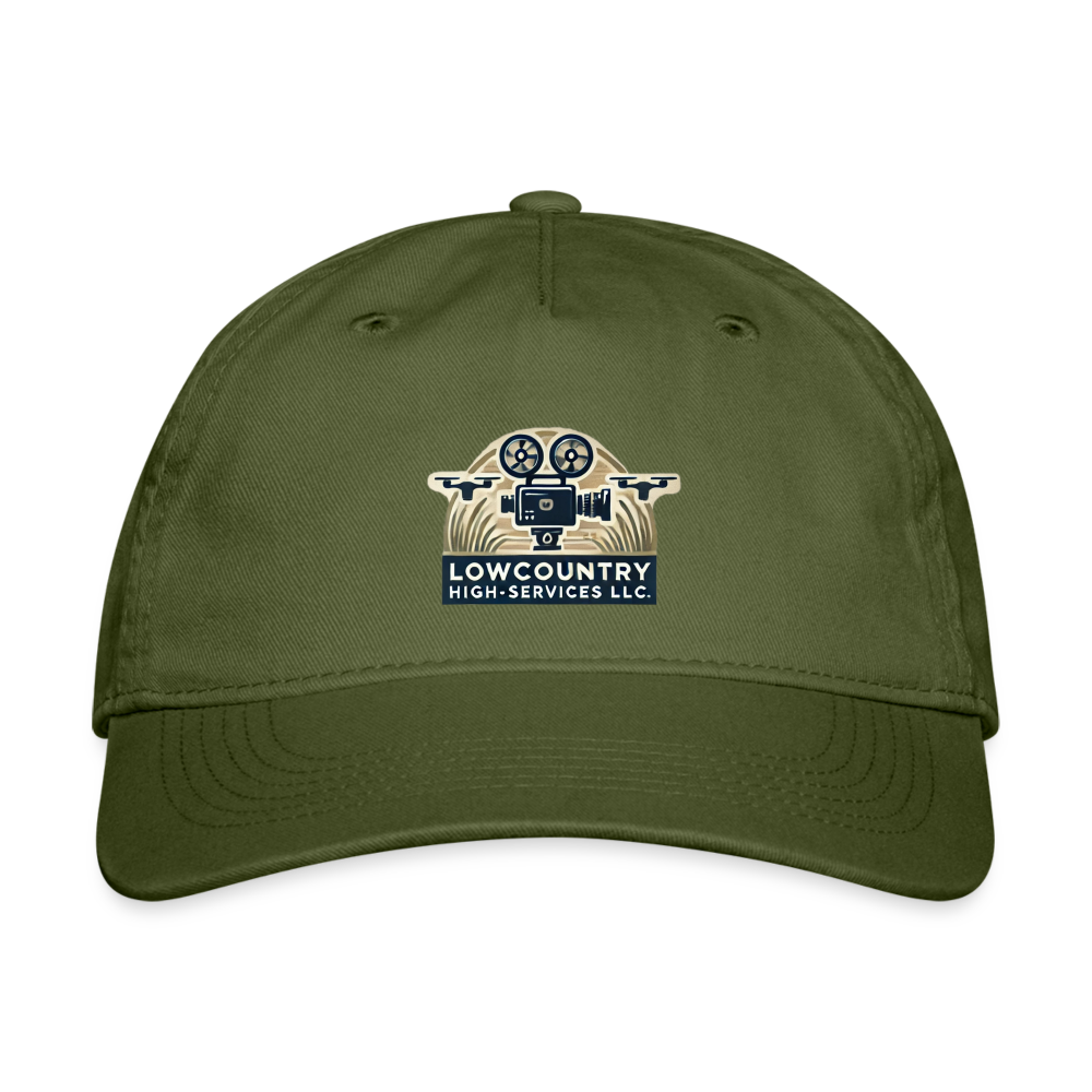 Lowcountry High-Services LLC - Organic Baseball Cap - olive green