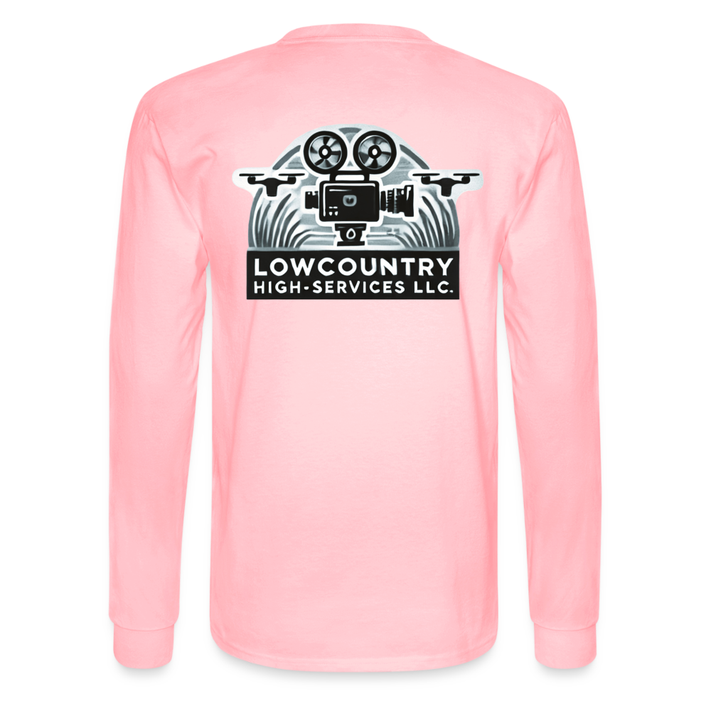 Men's Long Sleeve T-Shirt - Lowcountry High-Services LLC - pink