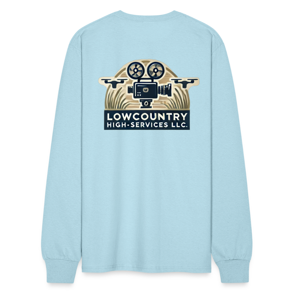 Men's Long Sleeve T-Shirt #2 - Lowcountry High-Services LLC - powder blue