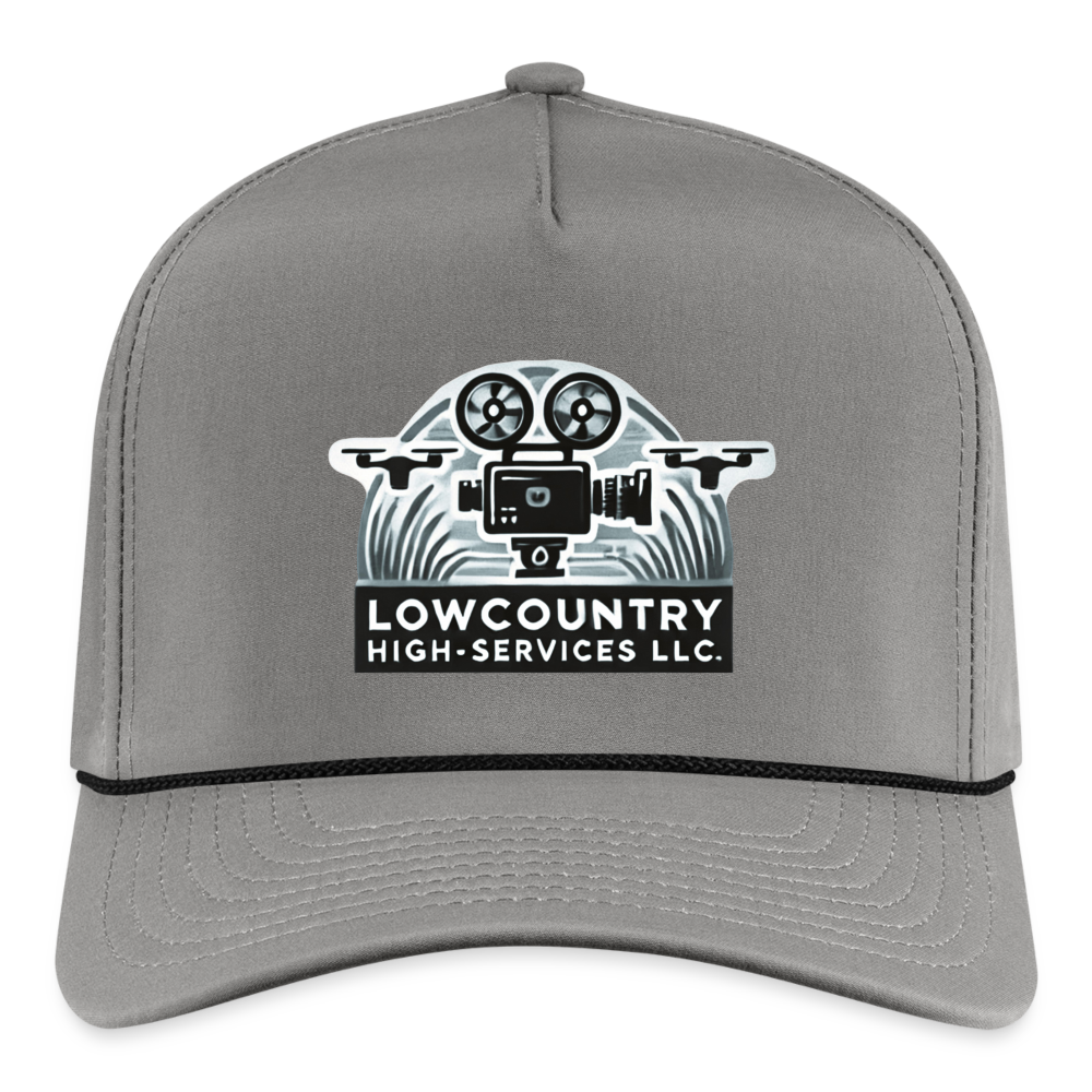 Lowcountry High-Services LLC - Rope Cap - gray/black