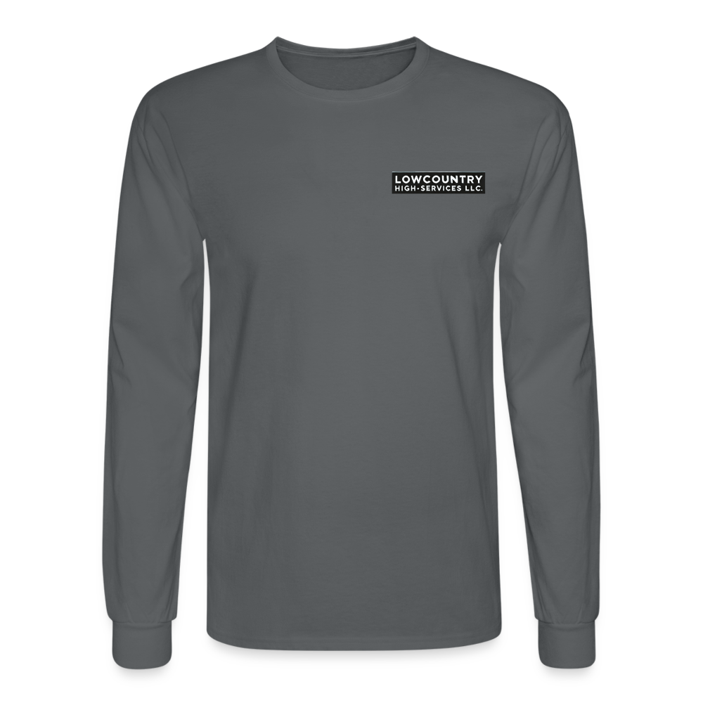 Men's Long Sleeve T-Shirt #2 - Lowcountry High-Services LLC - charcoal