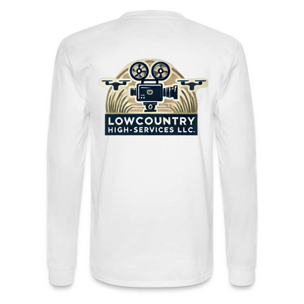 Men's Long Sleeve T-Shirt #2 - Lowcountry High-Services LLC - white