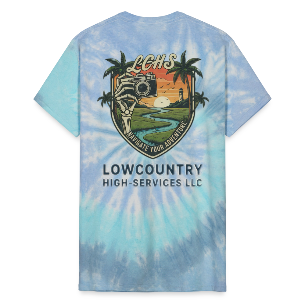 Unisex Tie Dye T-Shirt - blue lagoon
