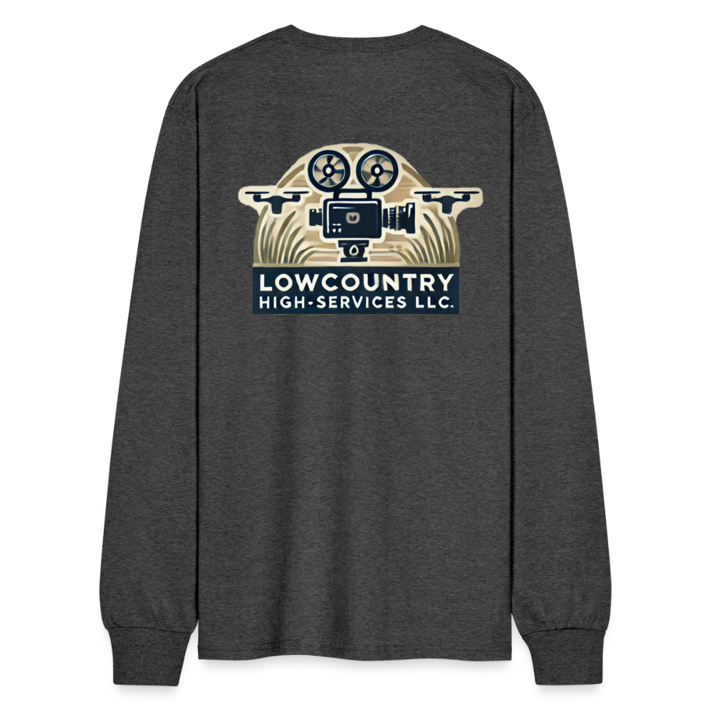 Men's Long Sleeve T-Shirt #2 - Lowcountry High-Services LLC - heather black