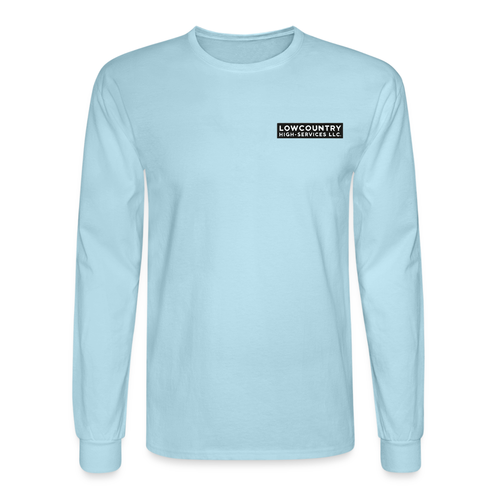 Men's Long Sleeve T-Shirt - Lowcountry High-Services LLC - powder blue