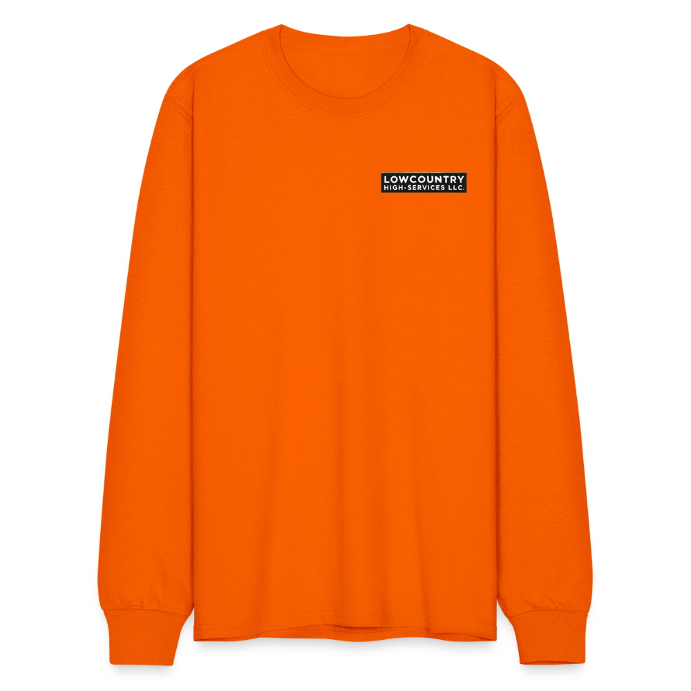 Men's Long Sleeve T-Shirt #2 - Lowcountry High-Services LLC - orange
