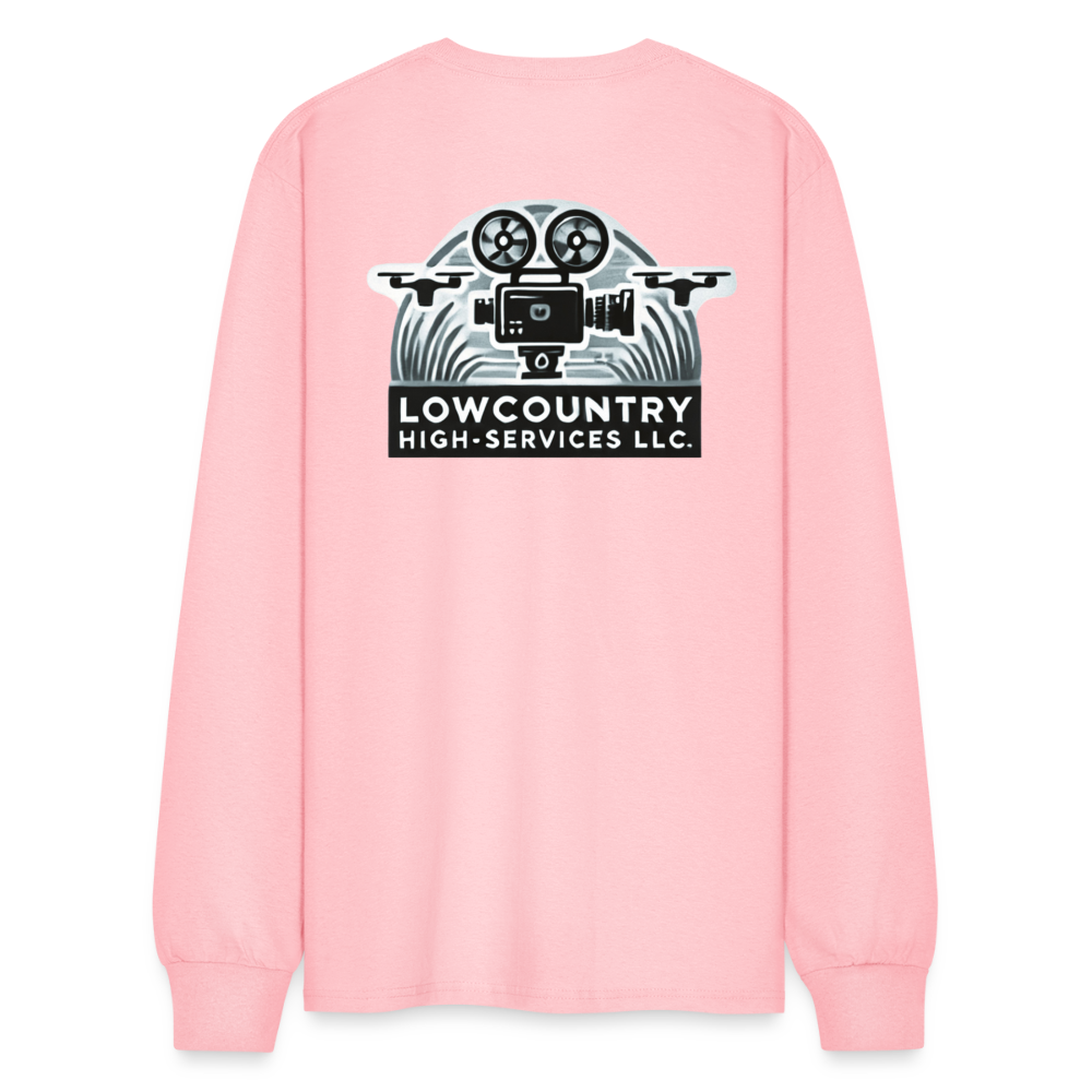 Men's Long Sleeve T-Shirt - Lowcountry High-Services LLC - pink