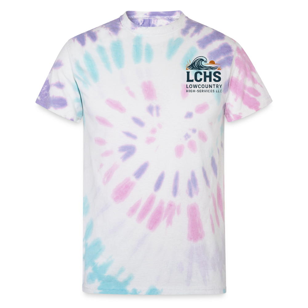 LCHS Unisex Tie Dye T-Shirt - Pastel Spiral