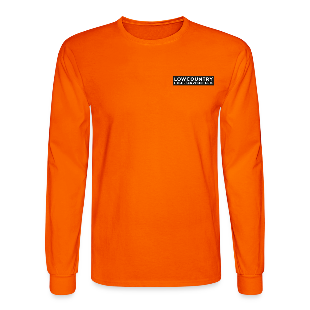 Men's Long Sleeve T-Shirt #2 - Lowcountry High-Services LLC - orange