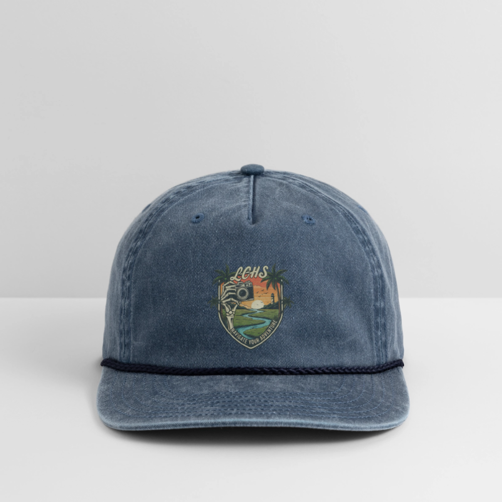 LCHS' #2 - Vintage Washed Rope Cap - washed navy