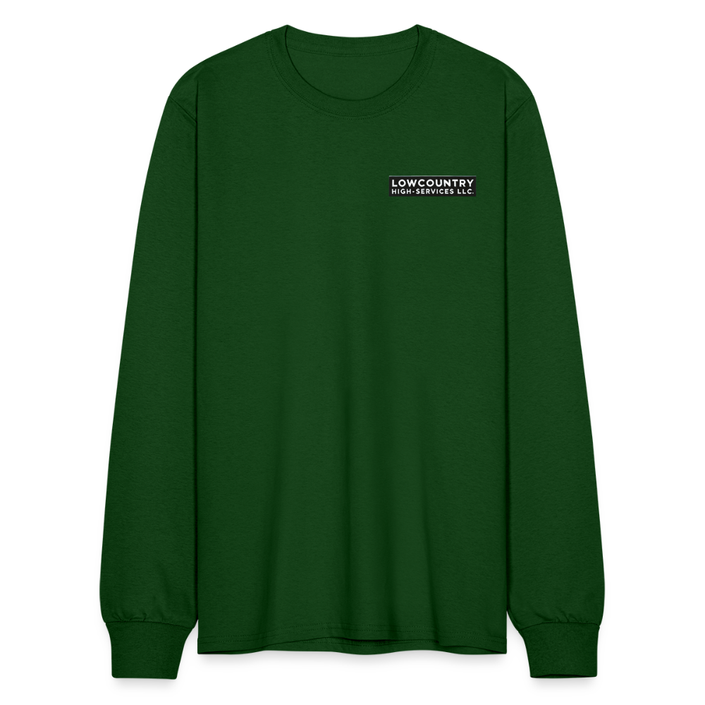 Men's Long Sleeve T-Shirt #2 - Lowcountry High-Services LLC - forest green