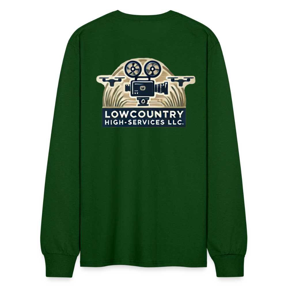 Men's Long Sleeve T-Shirt #2 - Lowcountry High-Services LLC - forest green