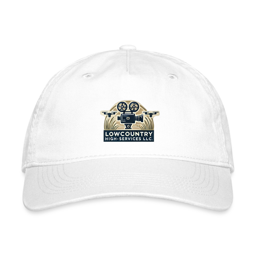 Lowcountry High-Services LLC - Organic Baseball Cap - white
