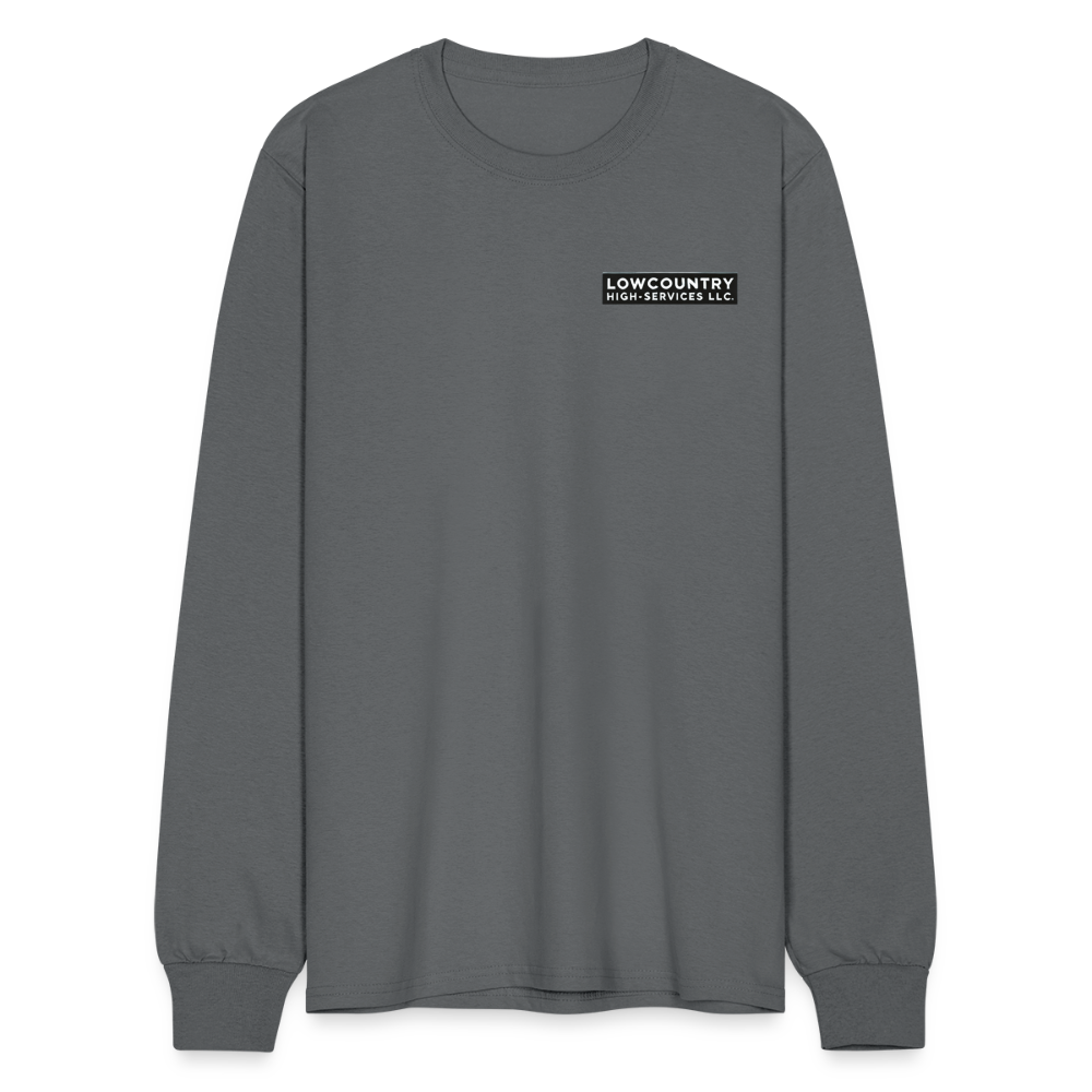 Men's Long Sleeve T-Shirt #2 - Lowcountry High-Services LLC - charcoal