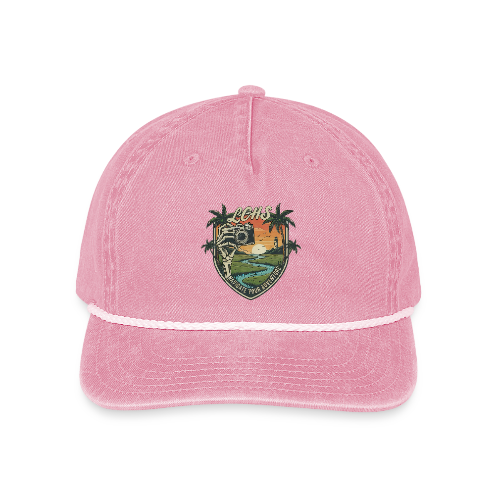 LCHS' #2 - Vintage Washed Rope Cap - washed pink