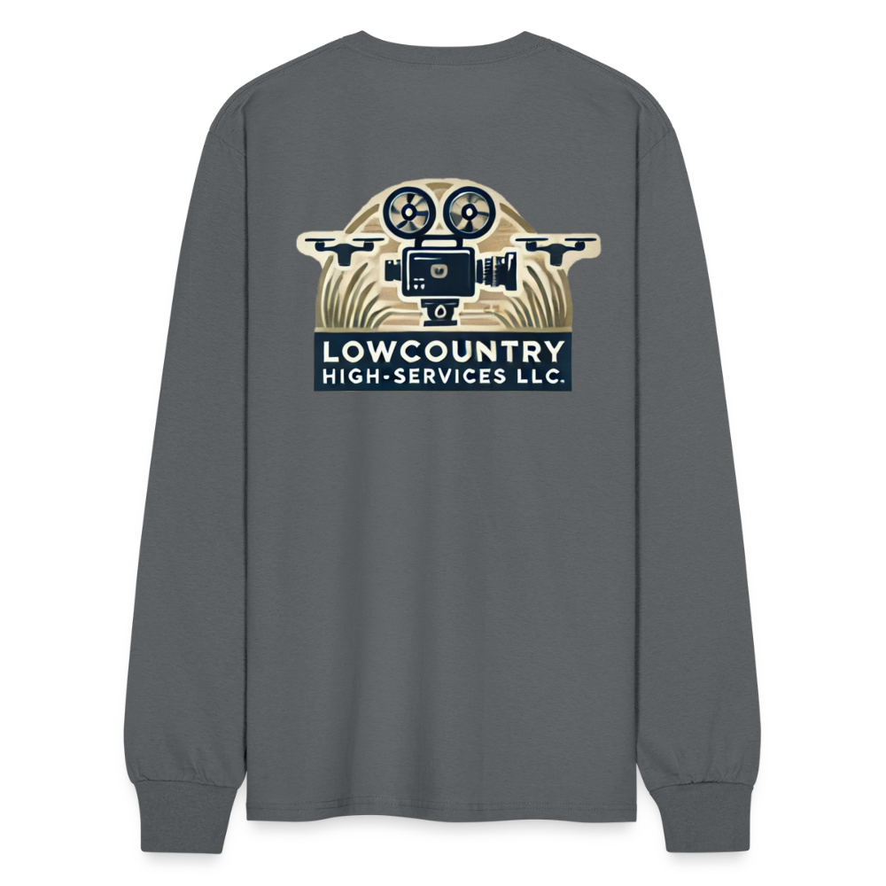 Men's Long Sleeve T-Shirt #2 - Lowcountry High-Services LLC - charcoal