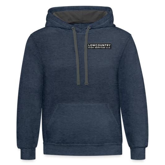 Lowcountry High-Services LLC - Hoodie - indigo heather/asphalt