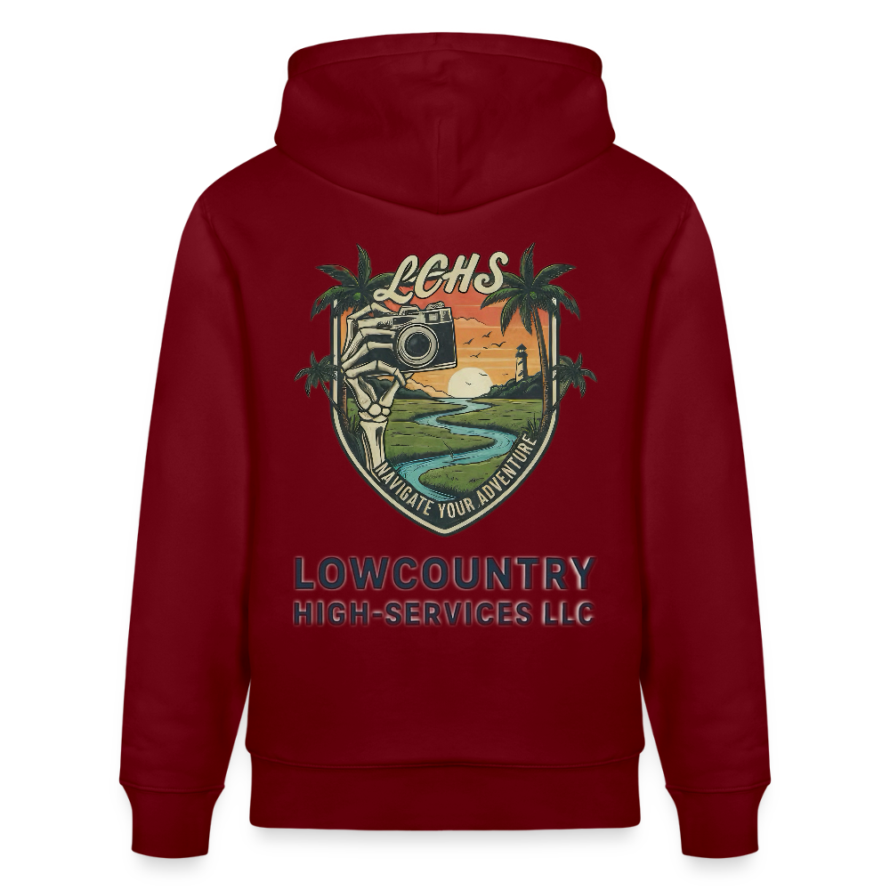 LCHS Organic Hoodie - burgundy