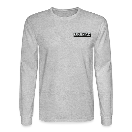 Men's Long Sleeve T-Shirt - Lowcountry High-Services LLC - heather gray