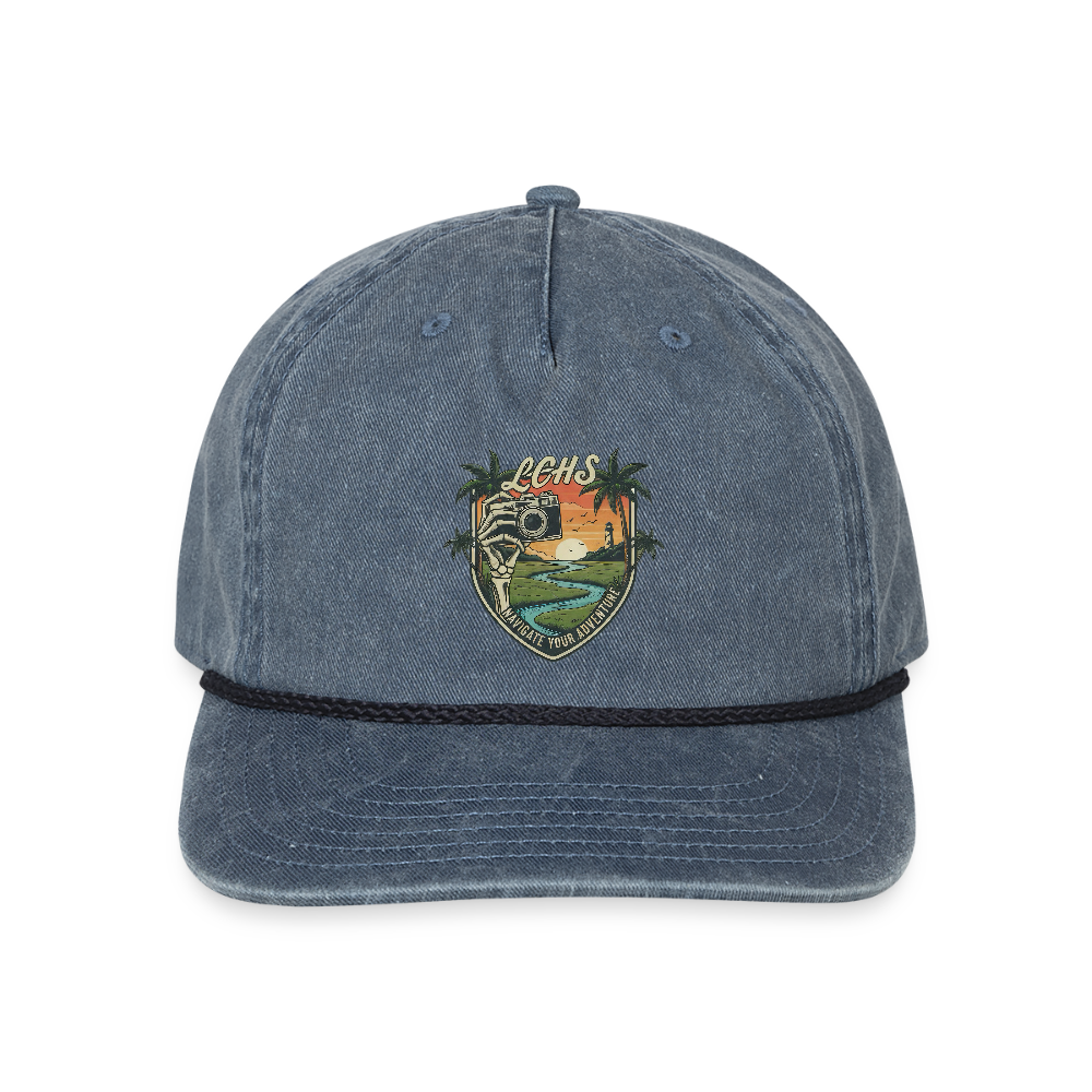 LCHS' #2 - Vintage Washed Rope Cap - washed navy